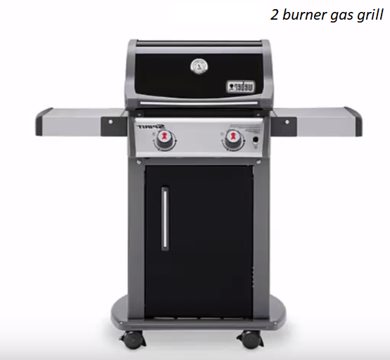 2 burner gas grill